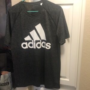 Mens Adidas grey dry fit Ultimate Tee T-shirt